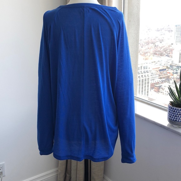 SOLD-Blue Aerie long sleeve top $19 - Picture 3 of 3